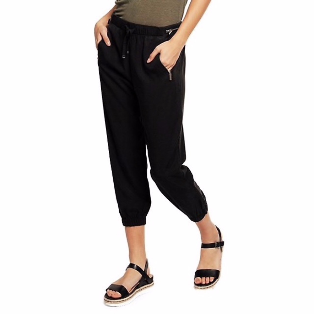 Soft joggers with zip detail